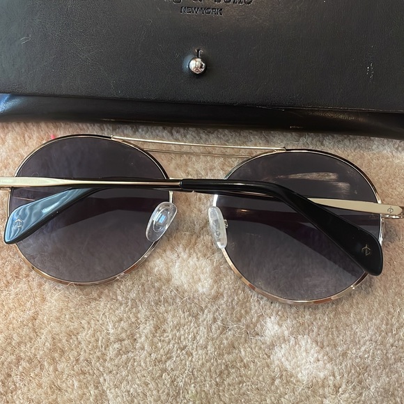 Rag and Bone black round aviators - Picture 3 of 5